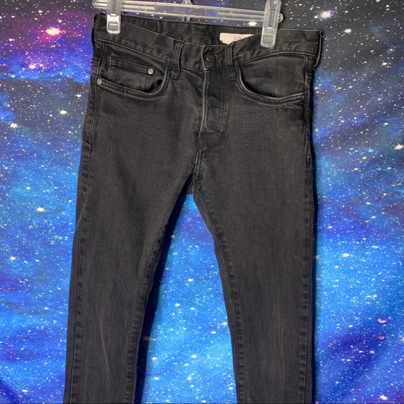 H&M- Slim Low Waist Off Black Jeans size 29 - Picture 2 of 12